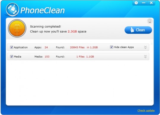 PhoneClean versão para Mac OS
