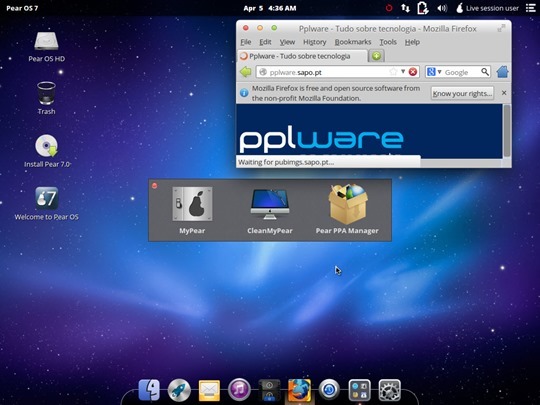 Pear OS — Ambiente Gráfico