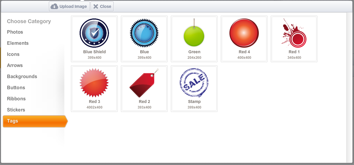 HTML5 MAKER Editor – Imagens