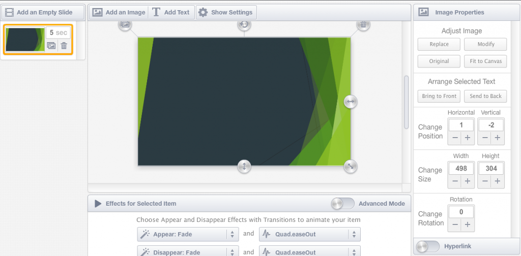 HTML5 MAKER Editor - Adicionar Background