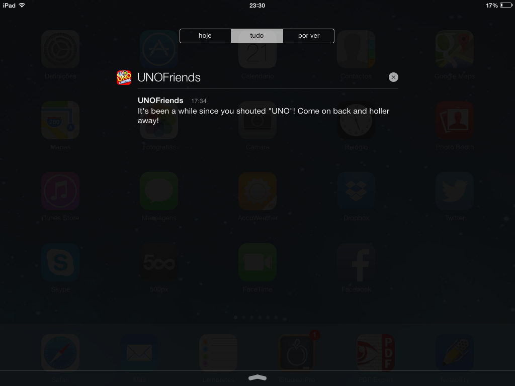iOS 7 – Central de Notificações (1)