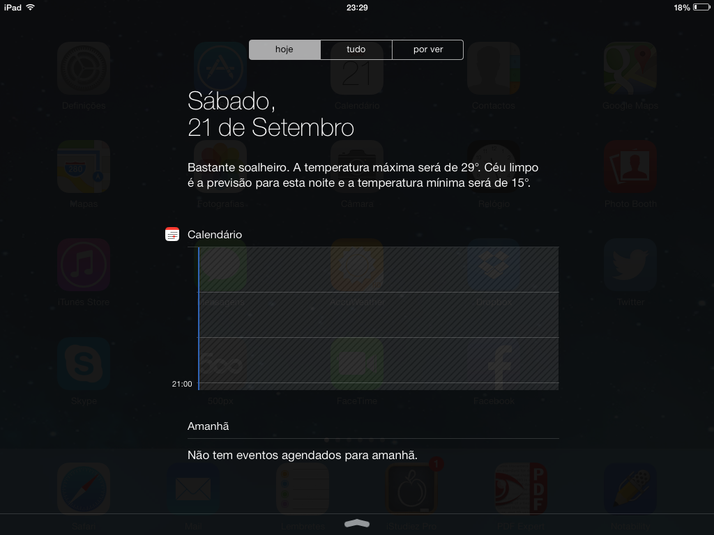 iOS 7 – Central de Notificações