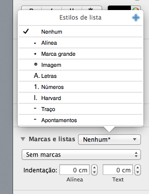 Marcas de texto