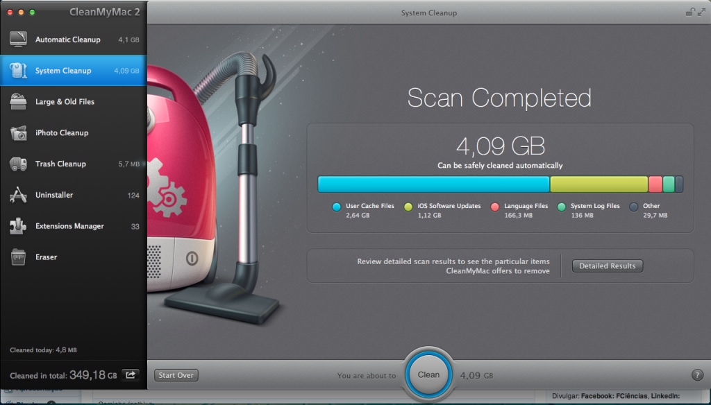 CleanMyMac 2 System Cleanup