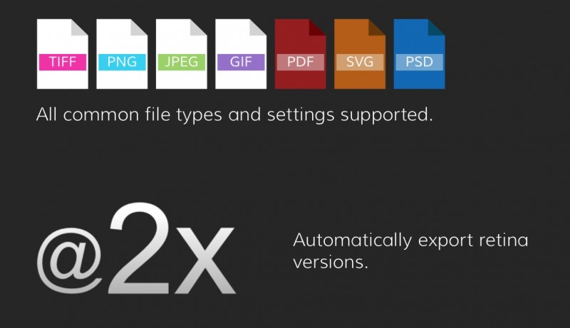 Formatos permitidos pelo Affinitiy Designer