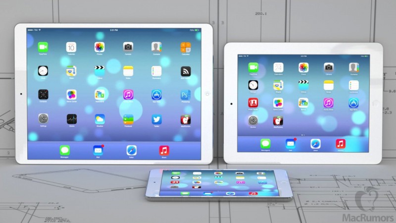 Possíveis novos iPads