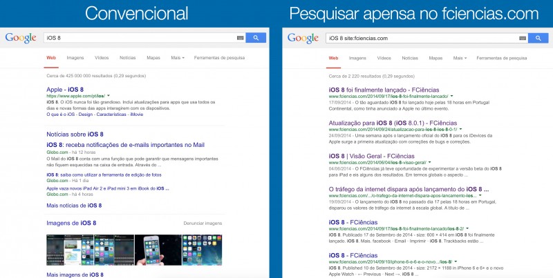 pesquisar num site google
