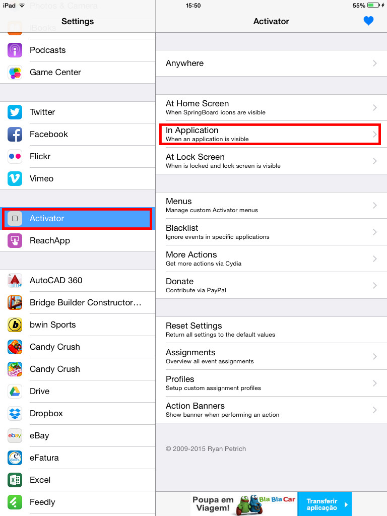 Ativar no Activator