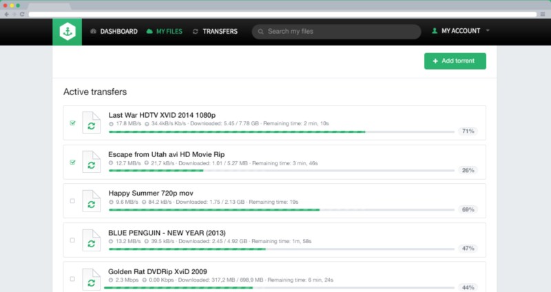 Download de torrent