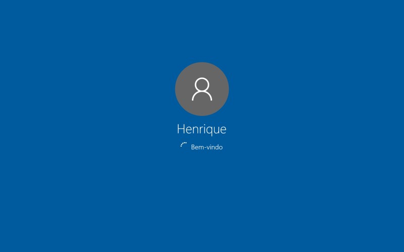 Windows 10 logon depois de desativar a imagem