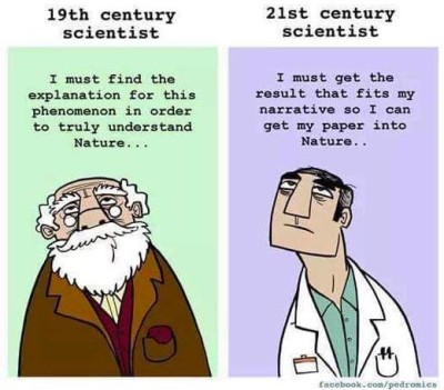 19th vs 21th century scientist