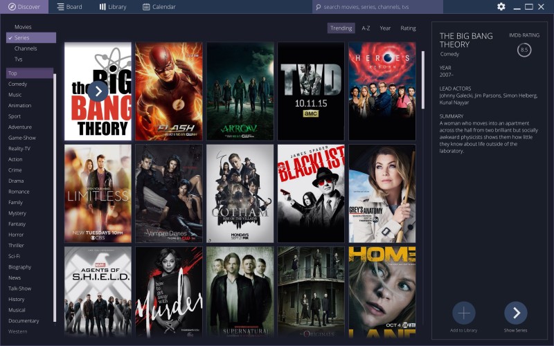 Séries no Stremio