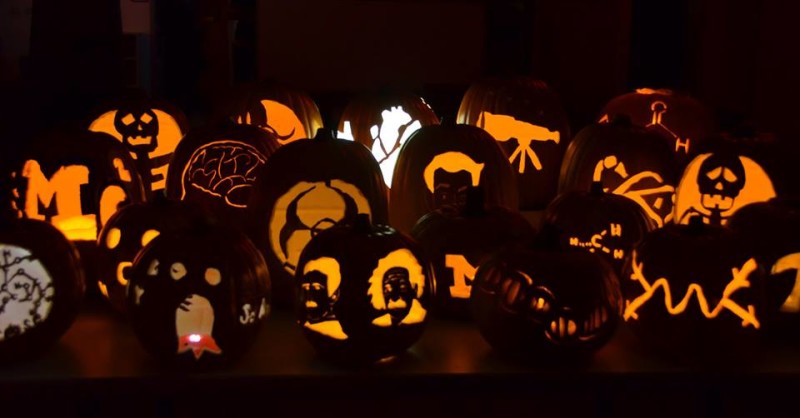 carved pumpkins