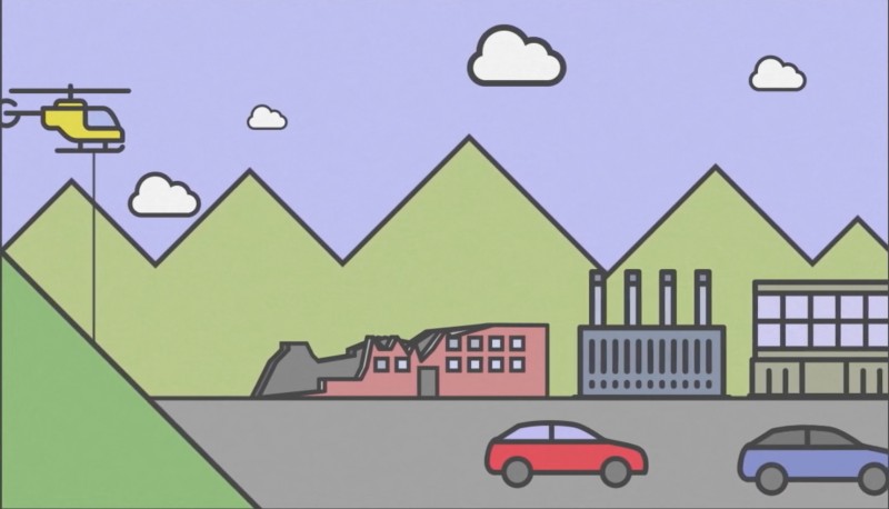 Carros que vêm atrás das esquinas