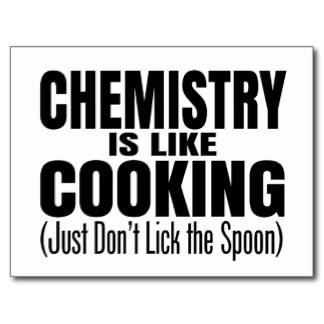 chemistry dont lick the spoon