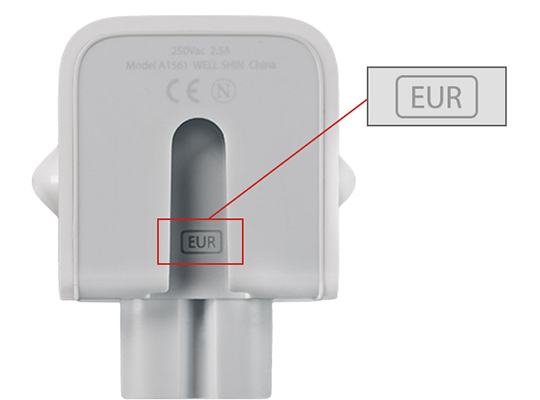 Exemplo de um novo e reformulado adaptador de tomada