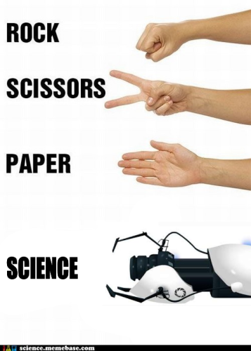 rock scissors paper science
