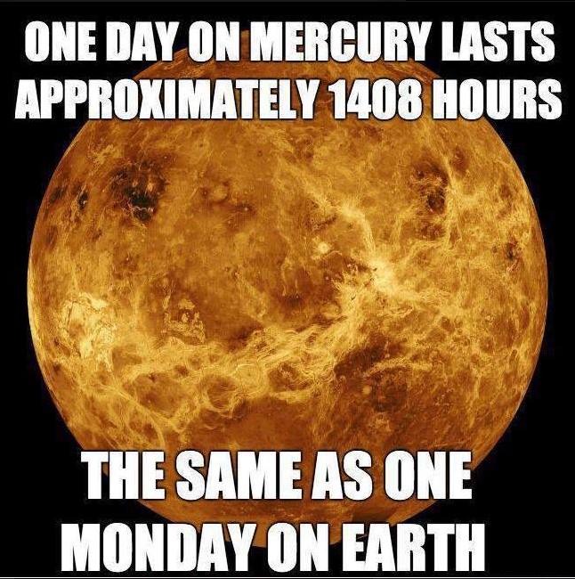 day on venus equals monday