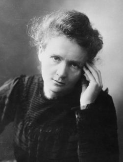 Fotografia real de Madame Curie
