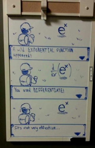 e elevado a x