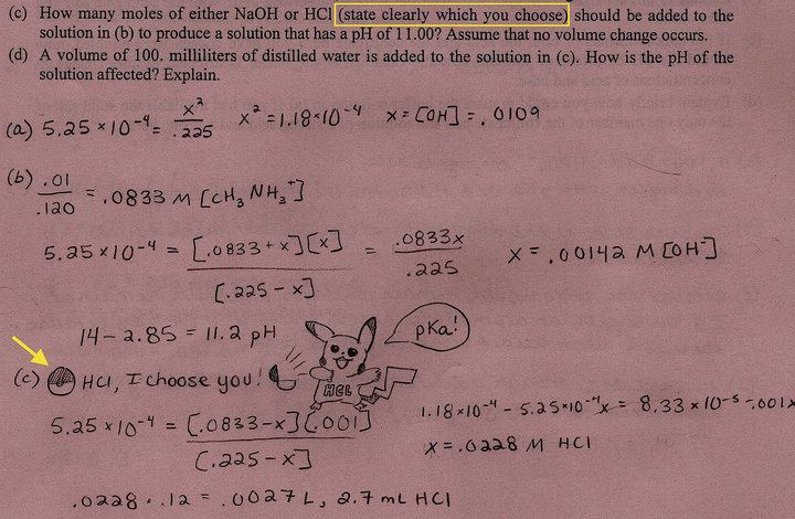 HCl I choose you