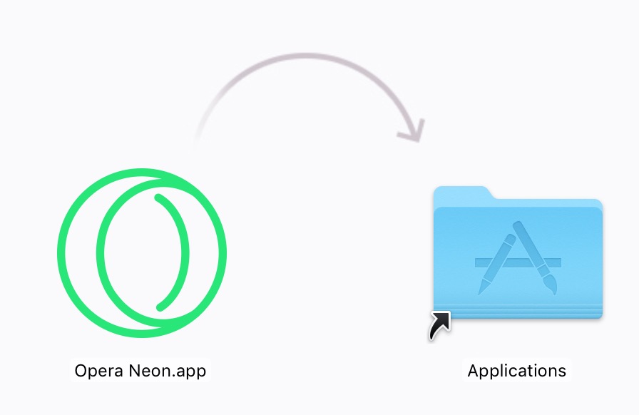 Instalando o Opera Neon no Mac